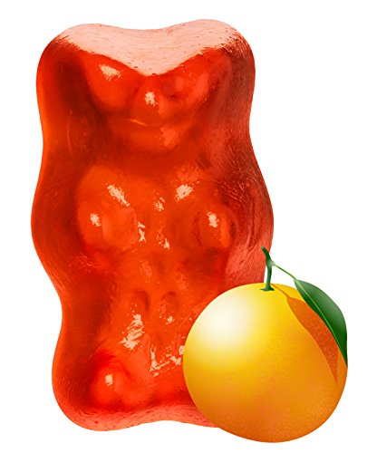 Orangefarbene Gummibären von Haribo (Blutorange) - 100g Orangefarbene Gummibären von Haribo (Blutorange) - 100g
