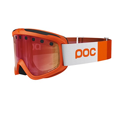 POC Skibrille Iris Stripes - Gafas de esquí, Naranja (Corp Orange), Regular (Talla del fabricante: M) - POC