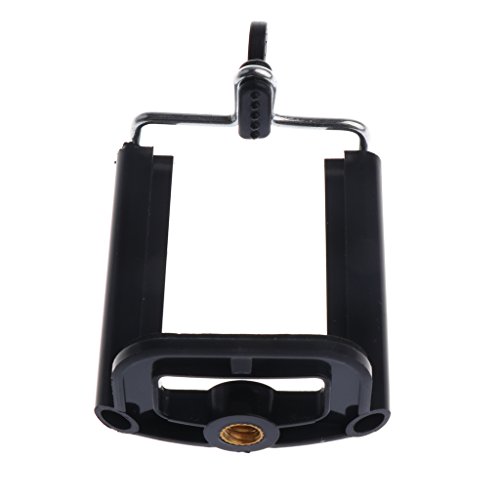 Dolity Treppiede Verticale Staffa Supporto per Smartphone Tablet Telefono Clip Clipper - Nero