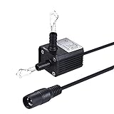BÜRSTENLOSE PUMPE: DC 12 powered, 0,38A max. Ladestrom, 220L / H max. Durchflussrate, 3 Meter max. Aufzug, 4.8W Stromverbrauch.
