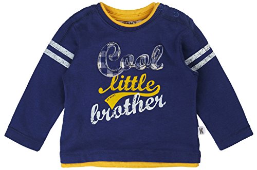Kanz Baby Boys T-Shirt 1/1 Arm T-Shirt Crew Neck Long Sleeve Shirt, Blue (true Navy Blue 3580), 12-18 Months (Manufacturer size: 86)