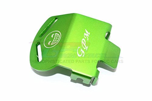 Traxxas TRX-4 Trail Defender Crawler Upgrade Pièces Aluminium Front Or Rear Gear Box Bottom Protector Mount For Use With Original Plastic Gear Box (Smile Face) - 1Pc Green