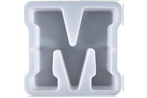 GIERZIJIA Stampi per colata in resina con lettere grandi, dalla A alla Z Alfabeto in resina per candele di Natale, compleanni, stampi epossidico per bricolage, stampi in silicone per colata