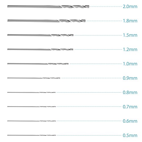 GHB Mini Bohrmaschine kleine bohrmaschine mit 10 Spiralbohrer - 5