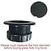 Produktbild Do4U Patio Thicker Sonnenschirm Umbrella Tisch Loch Ring Cap Plug Set Kunststoff 2 Zoll (schwarz)