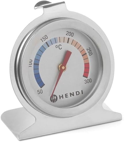 Thermomètre De Four En Acier Inox - Plage 0-400°C, Grand Cadran Facile à Lire, Avec Crochet Et Support