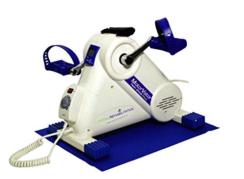NEU – MotorVator Twin Drive Plus – von Total Rehabilitation – Motorisierter Mini-Heimtrainer – Einfaches, geräuscharmes Workout auf jedem Stuhl – Trainingsmaschine zur Stärkung der Arm- und Beinmuskeln & Bänder, Linderung von Gelenksschmerzen, Verbesserung der Gelenkigkeit & Förderung der Durchblutung – LCD-Display & Geschwindigkeitskontrolle für sanftes Training – Pedaltrainer der höchsten Qualität – Einfacher Transport, leichtes Design – Vormontiert für zu Hause oder in Kliniken. - 3