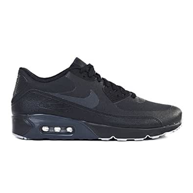 nike air max 90 ultra leather trainers in black