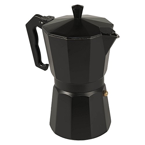 Aluminiumkaffeekanne, italienisch, 6 Tassen, Schwarz Aluminiumkaffeekanne, italienisch, 6 Tassen, Schwarz Bilder