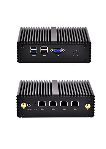 Qotom-Q190G4N-S08 High Performance Intel CPU Quad Core J1900 8G Ram 1Tb HDD 4 Ethernet Lan Mini ITX Computer