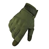 CHIYEEE Gants de Cyclisme Gants Écran Tactile Flexible Doigt Gants Protection Automne Et Hiver pour Moto Vélo Moto Chasse Travail Armée Verte XL