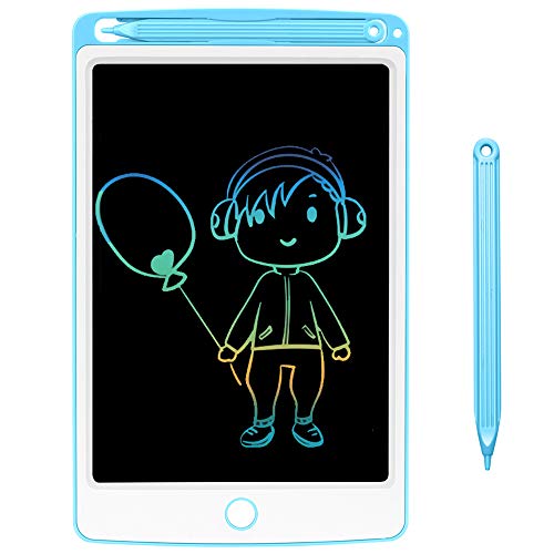 NOBES Tableta de Escritura LCD 8.5 Inch Colorida, LCD Tablero de Dibujo Gráfica Pizarra Magica de Mensaje Memo Pad Electrónico con Lápiz Regalos para Niños,Clase,Oficina,Casa,Cocina (Blue)