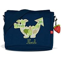 Kindergartentasche & Kindergartenrucksack in einem: Drache für Jungen (mit Namen)