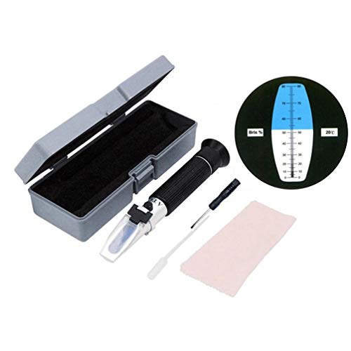 Preisvergleich Produktbild 0-80% Brix Honig Handheld Hochpräzise Messung Tragbare Honig Refraktometer Imkerei Zucker Meter Ausrüstung