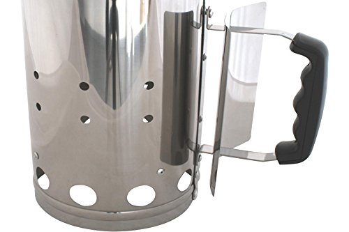 Anzündkamin Edelstahl 27cm Grillanzünder Grillkamin - 5