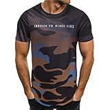 <h2>TIFIY Sport T-Shirt Herren Camouflage Rundhalsausschnitt Hip Hop Pullover Schlank Kurzarm-Shirt Outdoor-Sweatshirt...</h2>