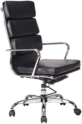 VIVA OFFICE Bonded Leather High Back Executive Computer Chair with Cushioned Seating