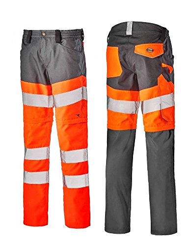 DIADORA Warnschutz-Zipp-Off-Bundhose mit 3-in-1-Funktion, nach EN ISO 20471 - 3
