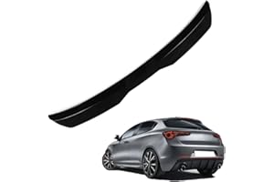 KizmiQ Auto Spoiler Posteriori per A-lfa Romeo Giulietta (Typ 940) QV 2010 2011 2012-2014 2015 2016 2017-2023 Nastro Installare Adesivo,ABS Alettone Tetto Posteriore Tuning Ala Styling Accessori