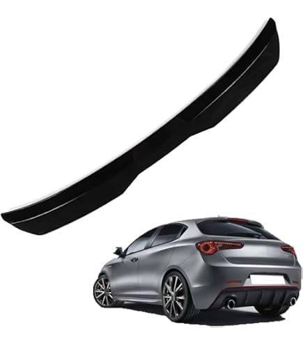 RDX – Spoiler Arrière Lèvre Compatible Alfa Romeo 159 (2005+) – ABS/PUR, Non Peint, Avec Certificat TÜV
