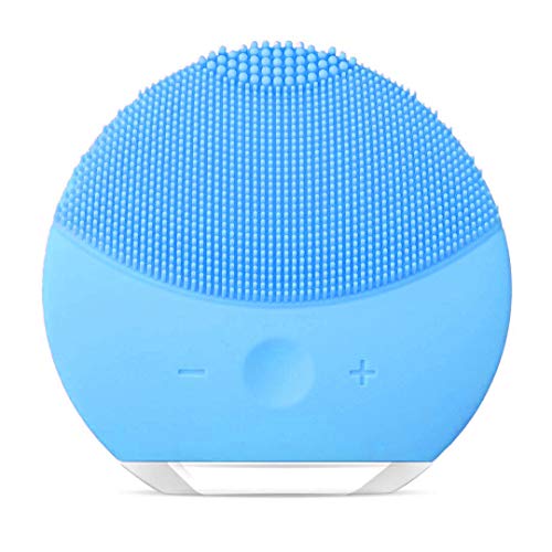 Instrument de Nettoyage en Silicone, xiaoyi Brosse de Nettoyage Anti-âge Sonic Waterproof Sonic pour Massages Faciaux en Silicone Pour Tous les Types de Peau (Bleu4)
