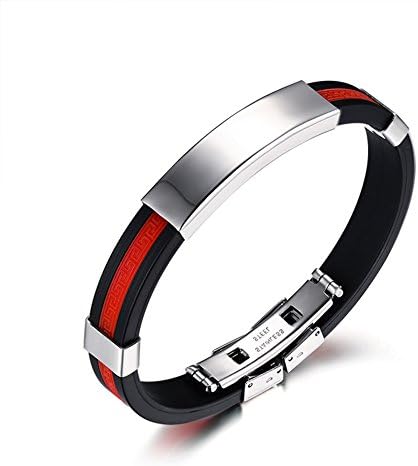 Heyrock Great Wall Grain Silicone Rubber Bands Bracelet Unisex Casual Sporty Wristband