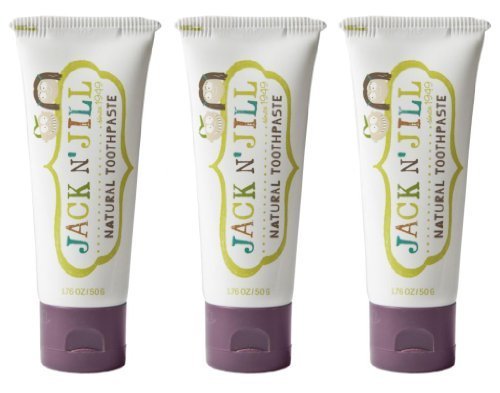Jack N' Jill Natural Toothpaste Organic 50g, Set of 3 - Blackcurrant