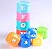 SODIAL(R) 9 Stacking Stacks Learning Count Number Cups Tower Baby and Toddler Activity TOY