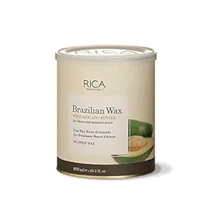 Rica Brazilian Wax with Avocado Butter for Bikini and Sensitive Areas,800 ml (28.2 oz)