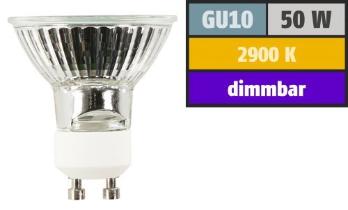 Preisvergleich Produktbild Halogen-Spiegellampe McShine. GU10. 230V / 50W. 36°. Frontglas