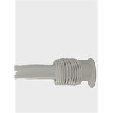 Zethome Banyo Perde Borusu 160cm-260cm Beyaz Duş Perde Borusu Duşakabin Perde Askısı Yaylı Duş Borusu Metal, BPB160BYZ