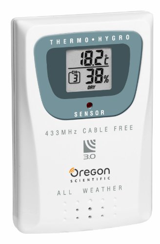Oregon Scientific Thermo-/Hygro-Sensor, Weiß, 6.4 x 1.9 x 9.5 - 2