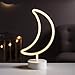 Produktbild Lights4fun 94er LED Neon Mond Batteriebetrieb Nachtlicht Timer 31cm