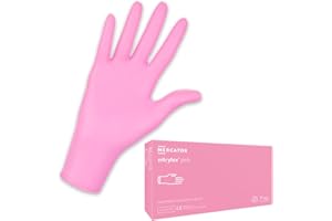 MERCATOR MEDICAL Gants jetables nitrylex® pink, Taille:S - 100 pi?ces, Kolor:Rose
