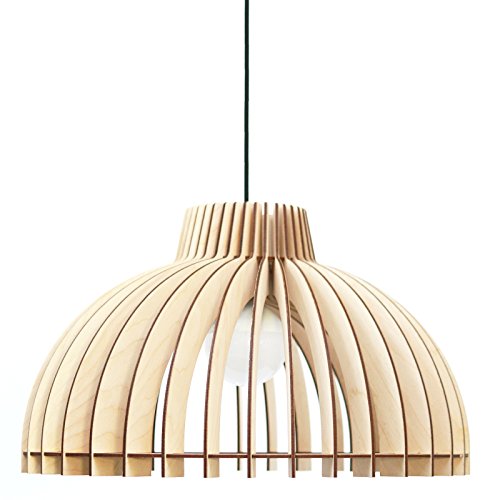 Preisvergleich Produktbild cassela Tuma Holz Pendelleuchte d 50 cm Natur - Energieklasse A