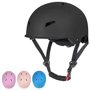 Skateboard Helmet for Kids Adults Bike Helmet, Impact Resistance Youth Cycling Helmets Adjustable 3 Sizes, Multi Sport for Bicycle Roller Skate Inline Skating Scooter Tricycle