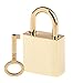 Magideal 1Pc Mini Square Padlocks Key Lock Light Golden RS.295.00