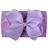 Mitlfuny Unisex Baby Kinder Jungen Zubehör Säuglingspflege,Mädchen Baby Kleinkind Turban Feste Stirnband Haarband Bow Zubehör Headwear
