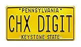 Dimensiones de la placa estándar de Estados Unidos (12" x 6")