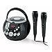 Produktbild auna SingSing Karaoke Anlage Kinder Karaoke Player (2 x Mikrofon, CD-Player, Echo-Effekt, Video-Ausgang, Multicolor-LED-Lichteffekt) schwarz