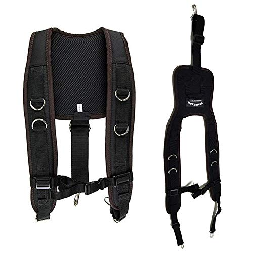 HW GLOBAL Rangement Des à Outils Sacoches Tabliers Ceintures Ajustable Bretelles Rembourrées électriciens fête des Pères Bricoleur Charpentier Menuisier Maçons Soudeurs Tool Belt Suspenders #1683B