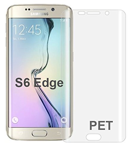 Eloja® 1 x Samsung Galaxy S6 Edge 3D vorgerundet Klar Folie Crystal Clear Schutzfolie Vollschutz PET