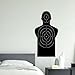 Price comparison product image Shooting Range Target Human Dummy Vinyl Wall Quote Living Room bedroom art Sign Decal Sticker Shop Home Cafe Hotel (MEDIUM) FREE P&P