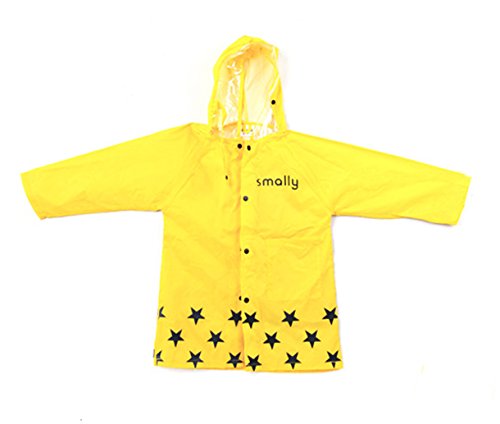 Amigo Global Cute Children Raincoat Fashion Children Rainwear - Yellow/XL