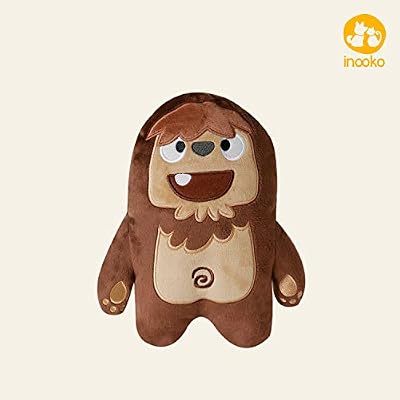 inooko - Mountain Folks, Joey Le Bigfoot, Jouet en Peluche Toute Douce et résistante pour Chien. Eco-Friendly. Taille M (20 x 15 cm)
