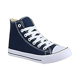  Elara Unisex Sneaker Damen Herren High Top Chunkyrayan Chucks-Hoch-E5-E8-Navy-42
