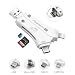 Produktbild Micro SD Kartenleser 4 in 1 SD Adapter, WIFUN Externer Speicherkartenadapter USB i Flash Drive mit Blitz, USB, Type C Stecker TF Speicherkartenleser für iPhone/iPad/Andriod/Type-C Smartphones und Tablets