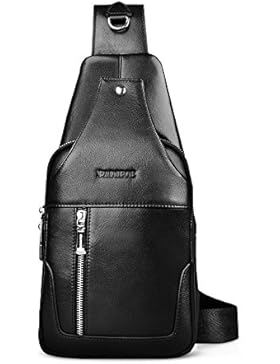 Padieoe , Herren Schultertasche Schwarz schwarz