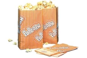 ‎ATRAFEN Popcorn Warmhaltetüte 50 g 1 Liter 10,5 x 6 x 17 cm, 2-lagig weiß/gelb/rot (100)