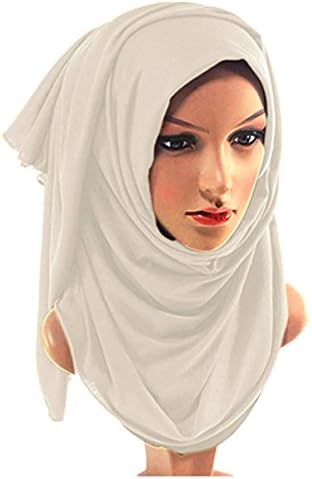 Gutsy™ Latest Winter Jersey Stretchy Hijab Big Large Plain Lycra Maxi Scarf Shawl Wrap